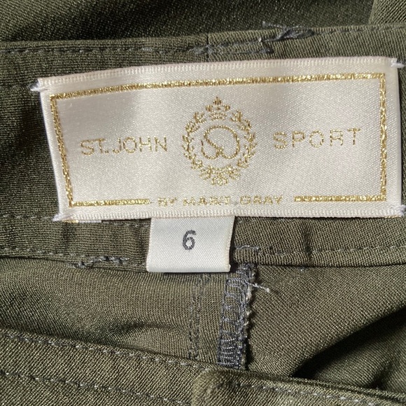 St.Jhon Sport Olive Green Pants Size 6 - Picture 9 of 11